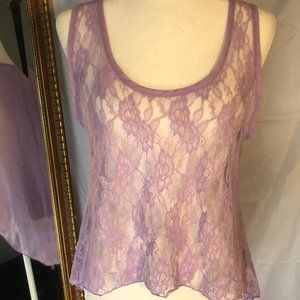 Beautiful Lavender Tunic Tank Sz S